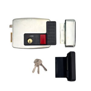 Cisa 11931 Electric Nightlatch Rim Lock With Hold Back for Metal Doors and Gates