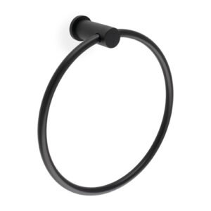 Alexander & Wilks AW451BL Brunel Diamond Knurled Towel Ring (LEAD TIME: 2-3 DAYS)