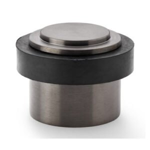 Alexander & Wilks AW603DBZPVD Plain Floor Mounted Door Stop - Dark Bronze PVD (LEAD TIME: 2-3 DAYS)