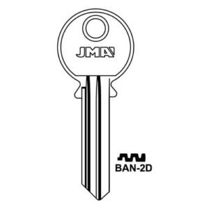 JMA BAN-2D Cylinder Key Blank