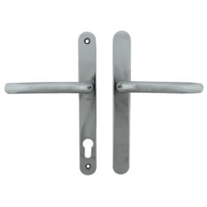 Fab & Fix Balmoral Blank Lever Lever UPVC Multipoint Door Handles - 92mm PZ Sprung 212mm Screw Centres
