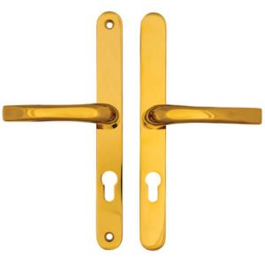 Easyfit Lever Lever UPVC Multipoint Door Handles - 70mm PZ Unsprung 240mm Screw Centres - Top Screw to Spindle 105mm