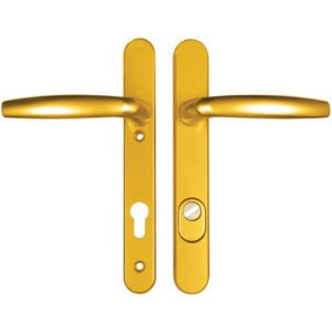 Hoppe Atlanta PAS24 Lever Lever UPVC Multipoint Door Handles - 92mm PZ Unsprung 122mm Screw Centres
