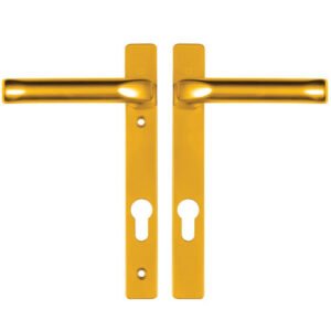 Hoppe London Lever Lever UPVC Multipoint Door Handles - 92mm PZ Unsprung 122mm Screw Centres