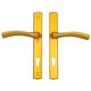 Winkhaus Palladio Lever Lever UPVC Multipoint Door Handles - 92mm PZ Unsprung 215mm Screw Centres