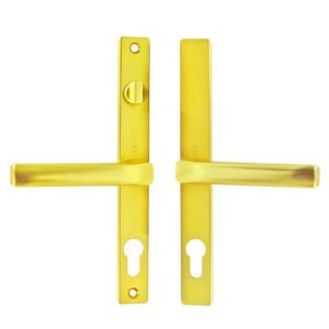 Hoppe Fullex Lever Lever UPVC Multipoint Door Handles - With Snib 68mm PZ Sprung 215mm Screw Centres