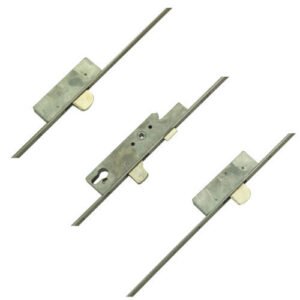 Sobinco Latch 3 Drop Bolts Flat Faceplate Key Wind Operated Multipoint Door Lock