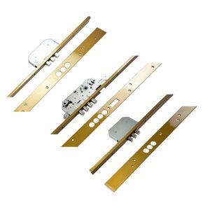 Tesa TLB Series 3 Point Latch 10 Pin Bolts U-Rail 20mm Faceplate Multipoint Door Lock - Key Wind