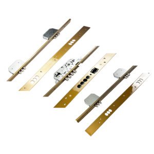 Tesa TLB Series 5 Point Latch 16 Pin Bolts U-Rail 20mm Faceplate Multipoint Door Lock - Key Wind