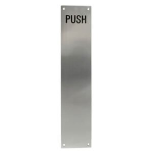 TSS Engraved 'PUSH' Finger Plate