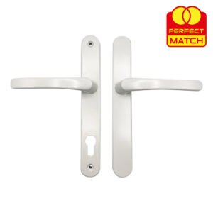 TSS Blank External Lever Lever French Door Multipoint Handles – 92mm PZ Sprung 210mm Screw Centres