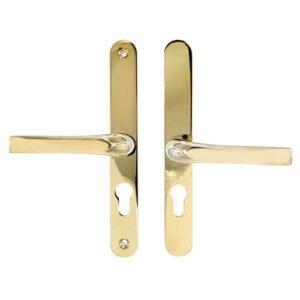 Everest Lever Lever UPVC Multipoint Door Handles - 48mm PZ Sprung 200mm Screw Centres