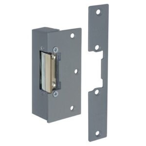 CQR ADCN202-312+SFLX Rim With Mortice Face Plate Electric Release 12V DC Fail Unlocked With Adjustable Jaw, Continuously Rated - Grey (LEAD TIME: 2-3 DAYS)