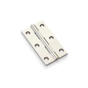 Alexander & Wilks AW075-CH-PN Solid Brass Butt Hinge - Polished Nickel 3" (LEAD TIME: 2-3 DAYS)