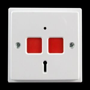 CQR EPA/STD Panic Button | Electronic | Grade 2/3 | White | Key Resettable (LEAD TIME: 2-3 DAYS)